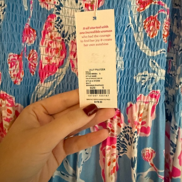 Lilly Pulitzer NWT Kailua Smocked Maxi Dress - Picture 3 of 5